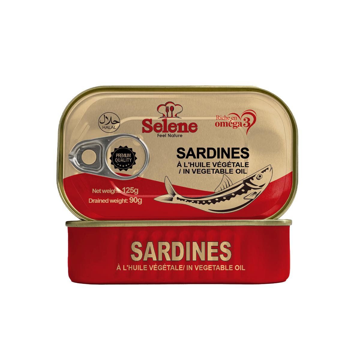 Sardines in vegetable oil 125g